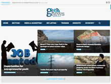 Tablet Screenshot of getnews.co.za